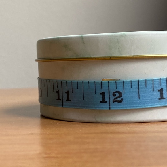 3/$25💥 NWT Marble Tin Storage Canister Container Box -Jewelry, Makeup, Supplies - Picture 7 of 8